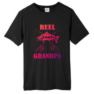 Fathers Day Funny Grandpa Fishing Reel Cool Pops Dad Joke Gift Tall Fusion ChromaSoft Performance T-Shirt