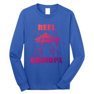 Fathers Day Funny Grandpa Fishing Reel Cool Pops Dad Joke Gift Long Sleeve Shirt