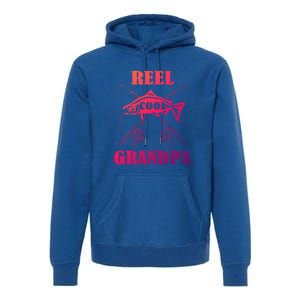 Fathers Day Funny Grandpa Fishing Reel Cool Pops Dad Joke Gift Premium Hoodie