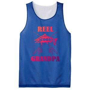 Fathers Day Funny Grandpa Fishing Reel Cool Pops Dad Joke Gift Mesh Reversible Basketball Jersey Tank