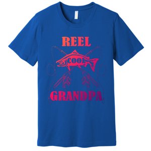 Fathers Day Funny Grandpa Fishing Reel Cool Pops Dad Joke Gift Premium T-Shirt