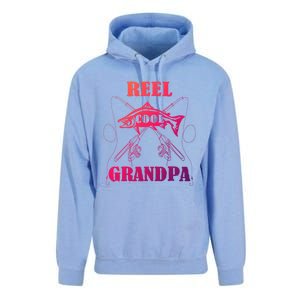 Fathers Day Funny Grandpa Fishing Reel Cool Pops Dad Joke Gift Unisex Surf Hoodie