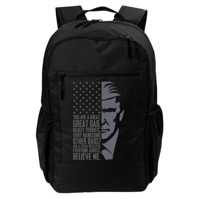 Fathers Day Funny Dad Shirts Great Dad Donald Trump Father's Day Gift Tee Backpack