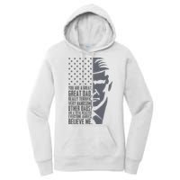 Fathers Day Funny Dad Shirts Great Dad Donald Trump Father's Day Gift Tee Women's Pullover Hoodie