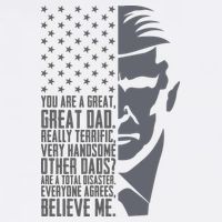 Fathers Day Funny Dad Shirts Great Dad Donald Trump Father's Day Gift Tee Women's Pullover Hoodie