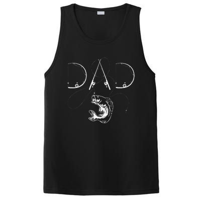 Fisherman Dad Fishing Enthusiast Fish Lover Daddy Father PosiCharge Competitor Tank