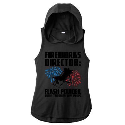 Fireworks Director Fireworks Director Gift Ladies PosiCharge Tri-Blend Wicking Draft Hoodie Tank