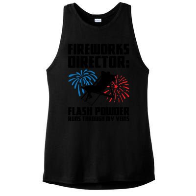 Fireworks Director Fireworks Director Gift Ladies PosiCharge Tri-Blend Wicking Tank