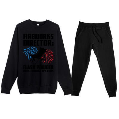 Fireworks Director Fireworks Director Gift Premium Crewneck Sweatsuit Set