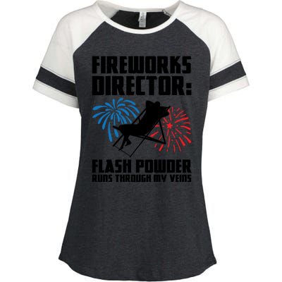 Fireworks Director Fireworks Director Gift Enza Ladies Jersey Colorblock Tee