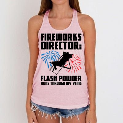 Fireworks Director Fireworks Director Gift Women's Knotted Racerback Tank