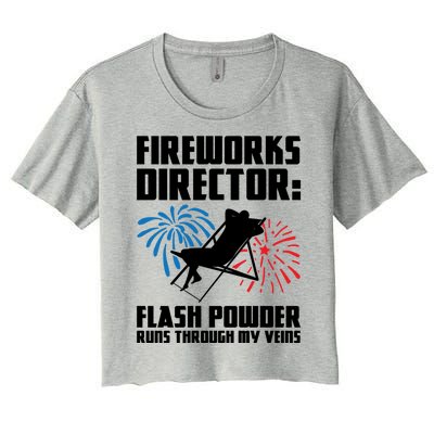 Fireworks Director Fireworks Director Gift Women's Crop Top Tee