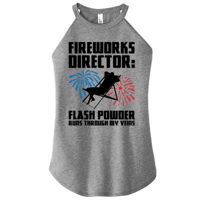 Fireworks Director Fireworks Director Gift Women's Perfect Tri Rocker Tank