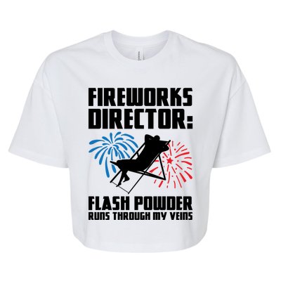 Fireworks Director Fireworks Director Gift Bella+Canvas Jersey Crop Tee