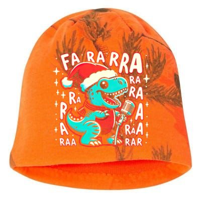 Funny Dinosaur Fa Ra Ra Rawr Trex Singing Chrismas Song Gift Kati - Camo Knit Beanie