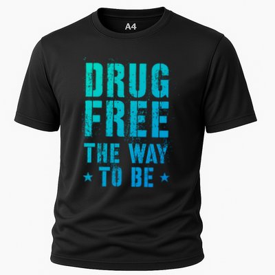 Funny Drug Free The Way To Be Clean Na Inspirational Funny Gift Performance Shirt
