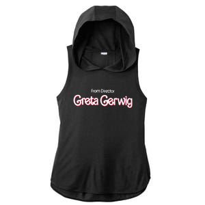 From Director Ladies PosiCharge Tri-Blend Wicking Draft Hoodie Tank