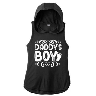 Fathers Day Ladies PosiCharge Tri-Blend Wicking Draft Hoodie Tank