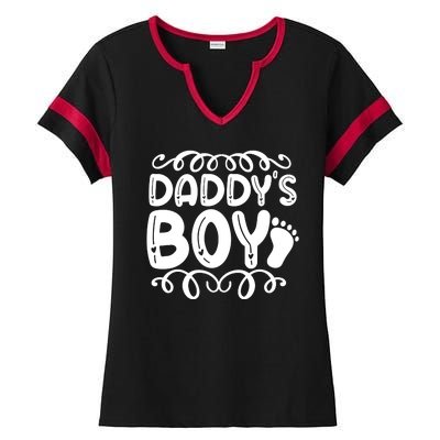 Fathers Day Ladies Halftime Notch Neck Tee