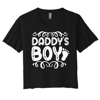 Fathers Day Women's Crop Top Tee