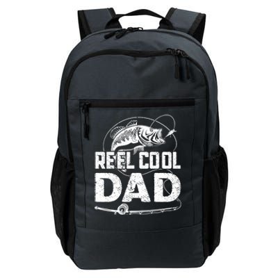 Fathers Day Funny Fisherman Reel Cool Dad Fishing Lover Daily Commute Backpack