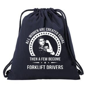 Forklift Driver For Women Forklift Driver Drawstring Bag