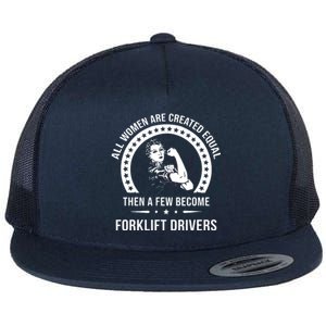 Forklift Driver For Women Forklift Driver Flat Bill Trucker Hat