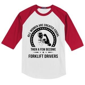 Forklift Driver For Women Forklift Driver Kids Colorblock Raglan Jersey