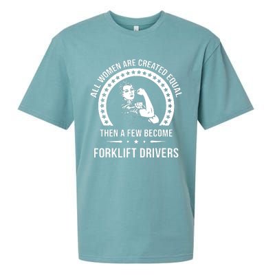 Forklift Driver For Women Forklift Driver Sueded Cloud Jersey T-Shirt