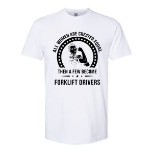 Forklift Driver For Women Forklift Driver Softstyle® CVC T-Shirt