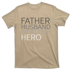 Fathers Day Father Husband Protector Hero T-Shirt