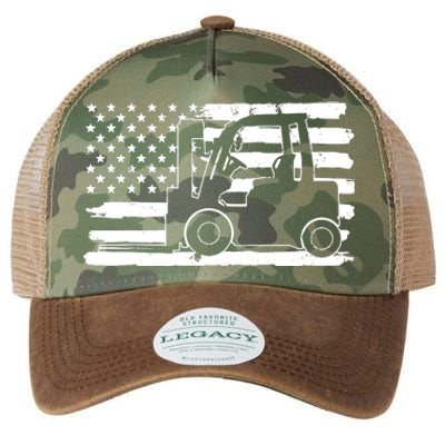 Forklift Driver Funny Legacy Tie Dye Trucker Hat