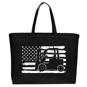 Forklift Driver Funny Cotton Canvas Jumbo Tote