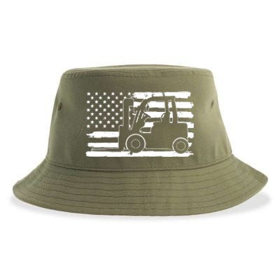 Forklift Driver Funny Sustainable Bucket Hat