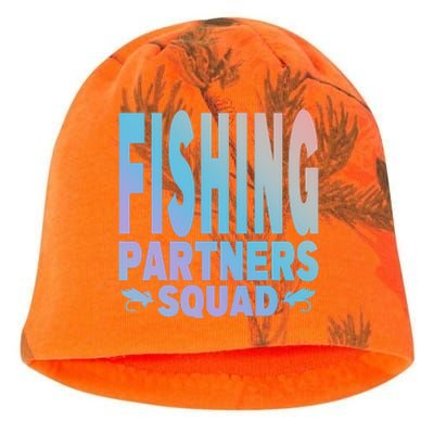 Fishing Dad Funny Gift Of Son Daughter Family Team Fishing Squad Great Gift Kati - Camo Knit Beanie