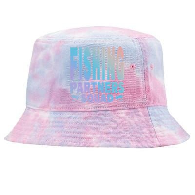 Fishing Dad Funny Gift Of Son Daughter Family Team Fishing Squad Great Gift Tie-Dyed Bucket Hat