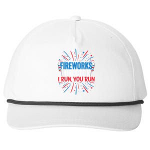 Fireworks Director Funny 4th Of July Firework Director Gift Snapback Five-Panel Rope Hat