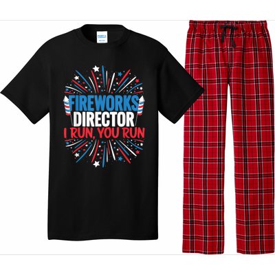 Fireworks Director Funny 4th Of July Firework Director Gift Pajama Set