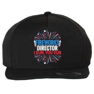 Fireworks Director Funny 4th Of July Firework Director Gift Wool Snapback Cap