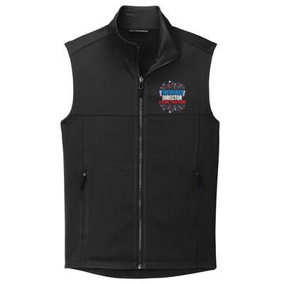 Fireworks Director Funny 4th Of July Firework Director Gift Collective Smooth Fleece Vest