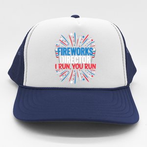 Fireworks Director Funny 4th Of July Firework Director Gift Trucker Hat