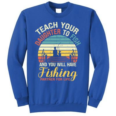 Father Daughter Fishing Dad Gift Sweatshirt