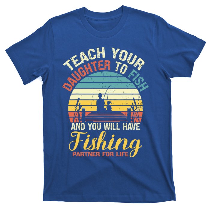 Father Daughter Fishing Dad Gift T-Shirt