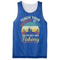 Father Daughter Fishing Dad Gift Mesh Reversible Basketball Jersey Tank