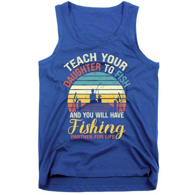 Father Daughter Fishing Dad Gift Tank Top