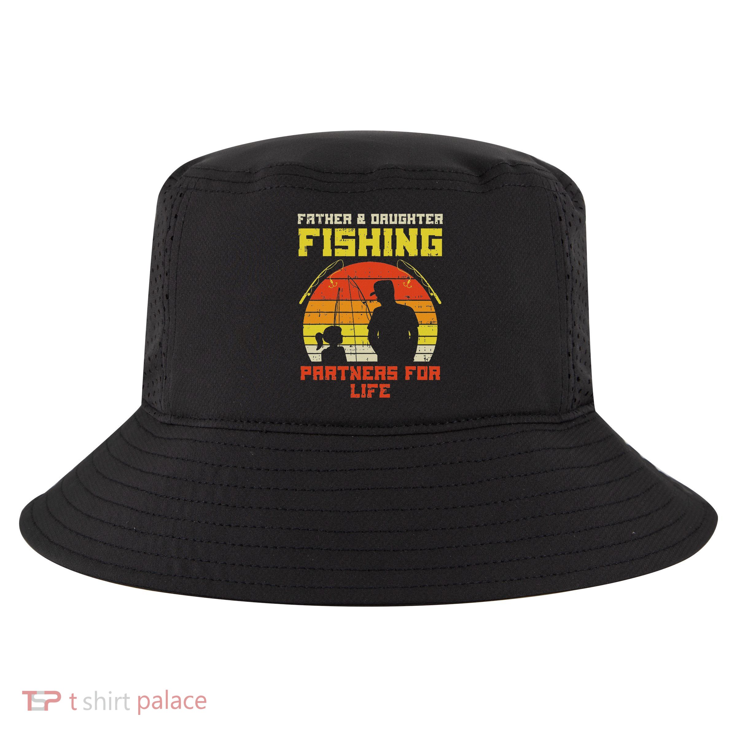 Father Daughter Fishing Partner For Life Retro Matching Gift Cool Comfort Performance Bucket Hat