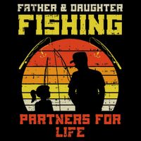 Father Daughter Fishing Partner For Life Retro Matching Gift Impact Tech Backpack