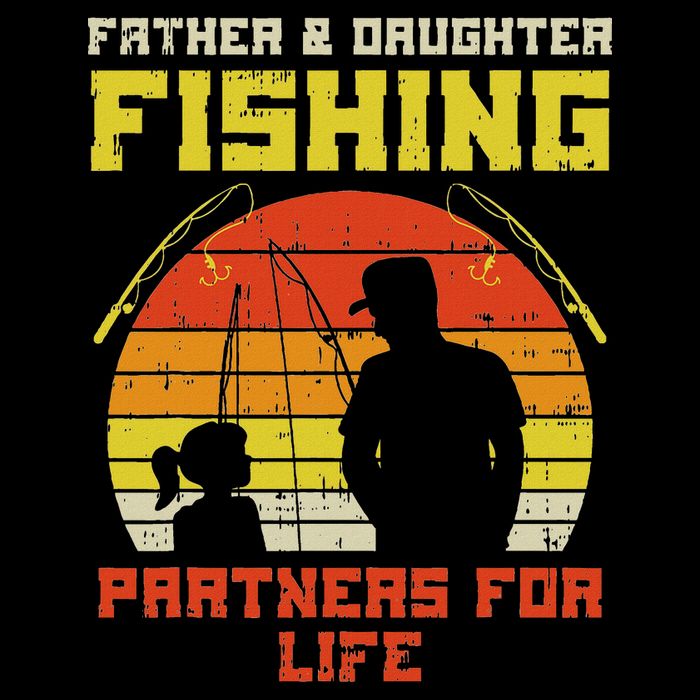 Father Daughter Fishing Partner For Life Retro Matching Gift Impact Tech Backpack
