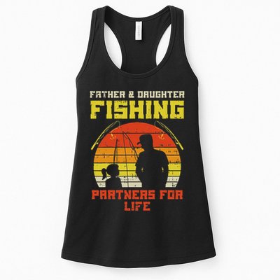 Father Daughter Fishing Partner For Life Retro Matching Gift Womens Tank Top