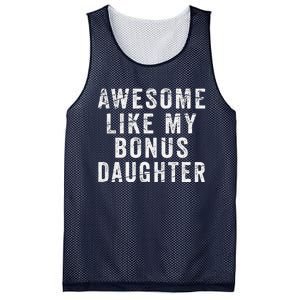 Fathers Day From Stepdaughter Awesome Like My Daughter Mesh Reversible Basketball Jersey Tank